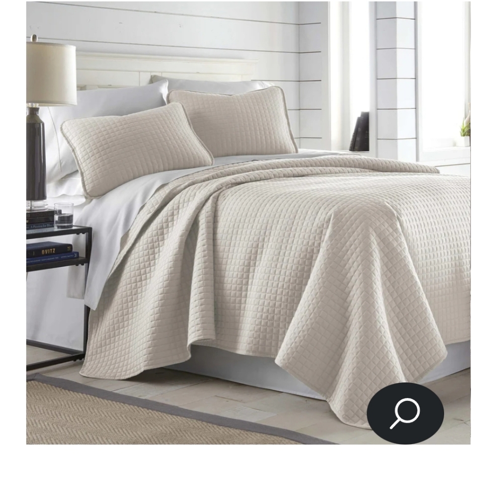 SOUTHSHORE ▪︎ Fine Linens Twin Quilted Comforter w/ Standard Sham